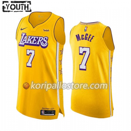 Los Angeles Lakers JaVale McGee 7 Nike 2019-2020 City Edition Lasten Pelipaidat Swingman